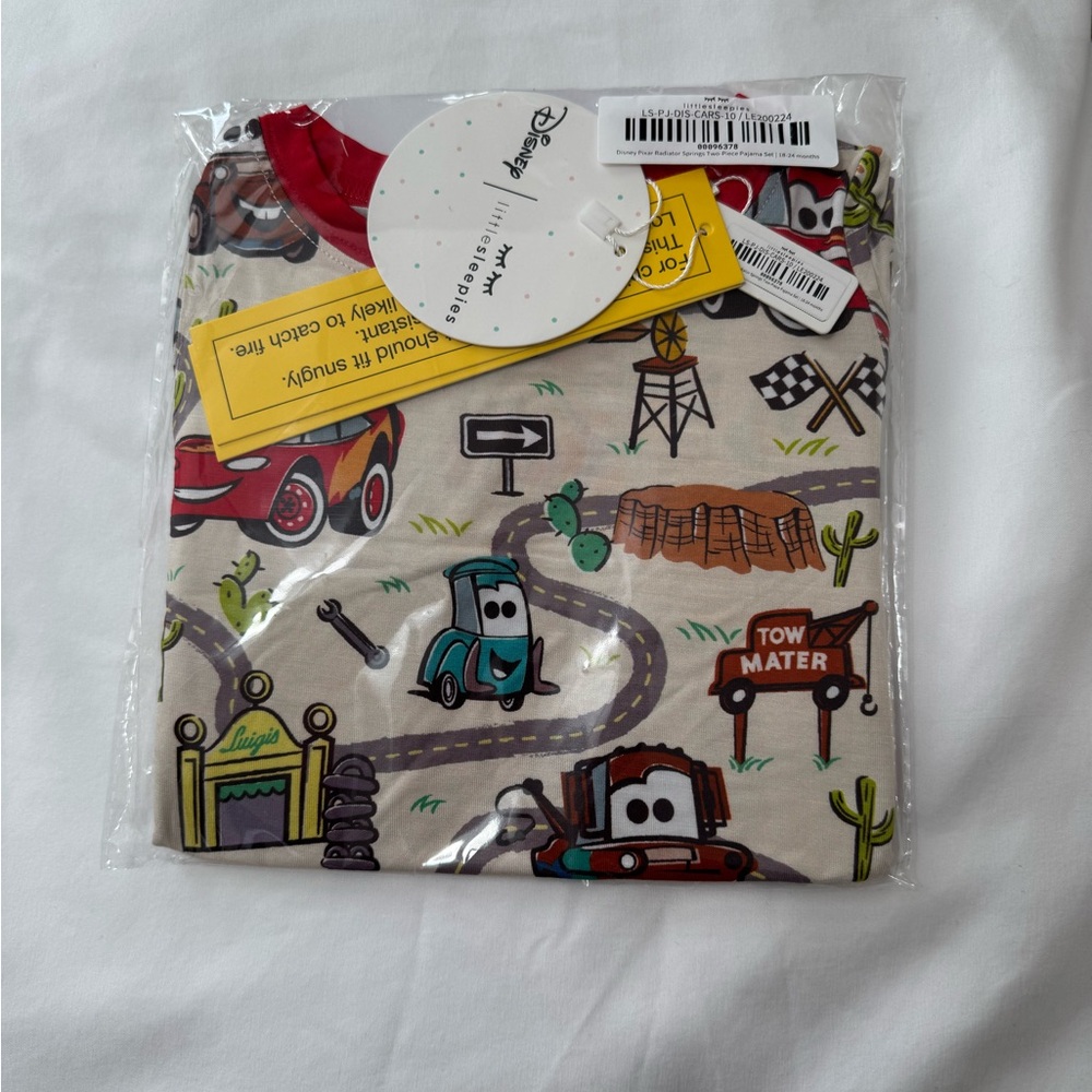 Little Sleepies Cars Radiator Springs Two-Piece Pajama Set NWT 18-24